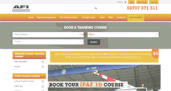 Desktop Screenshot of afi-training.co.uk