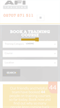 Mobile Screenshot of afi-training.co.uk
